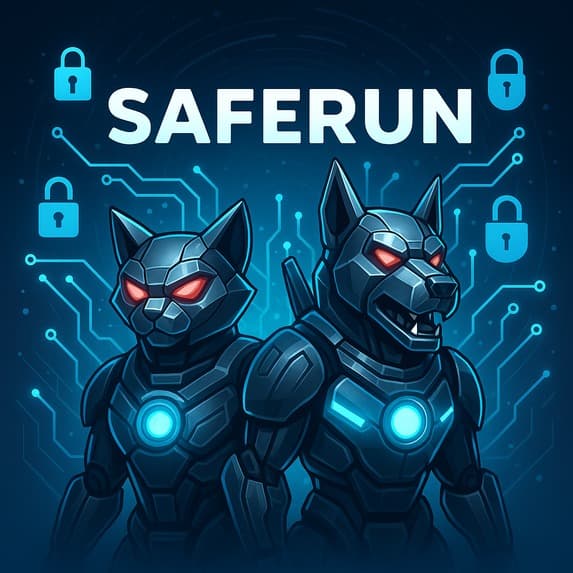 SafeRun - visualizes cyber threats through animated AI guardians.